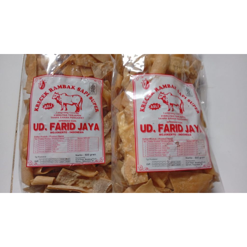 Rambak kulit sapi Farid Jaya (stik tipis)