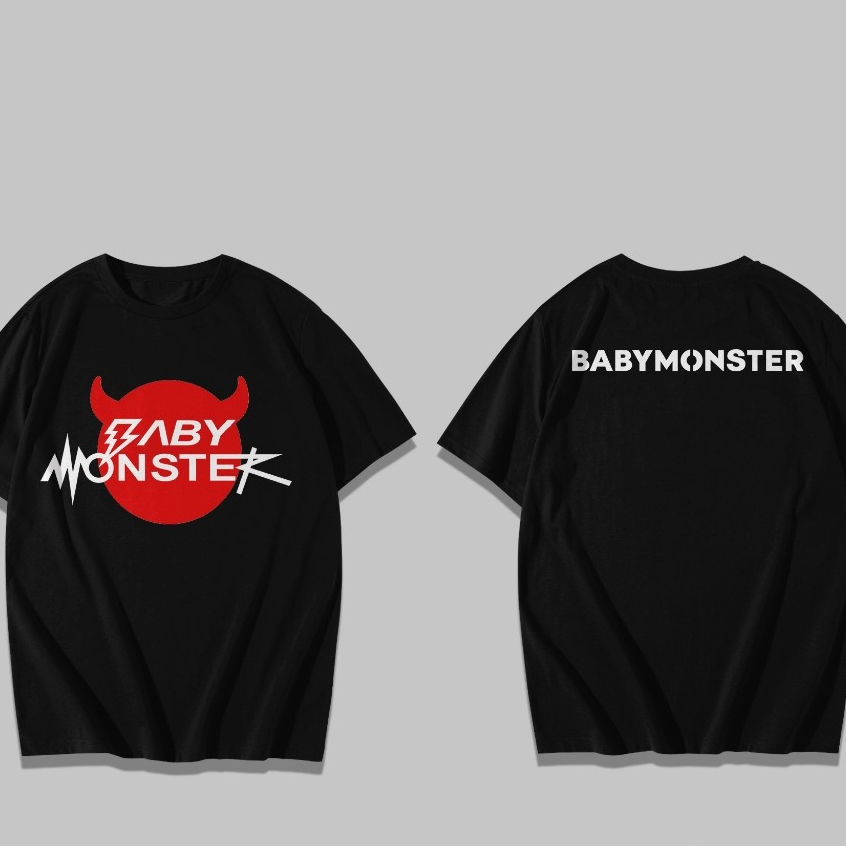 Kaos Evil Babymonster+Font Logo / Kaos Babymonster / Kaos Kpop / Fansmerch