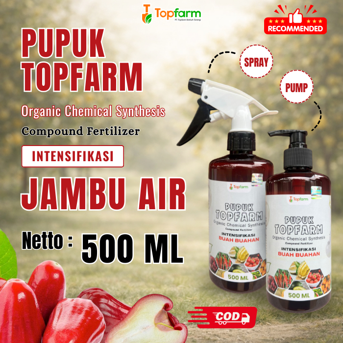Pupuk Jambu Air / Pupuk Pelebat Buah Jambur Air / Pupuk Perangsang Buah Jambu Air / Pupuk TopFarm / 