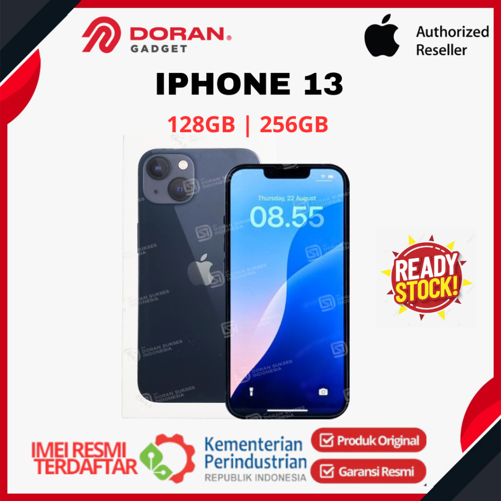 APPLE iPhone 13 128GB 256GB 512GB Green Starlight Midnight Pink Blue - Original