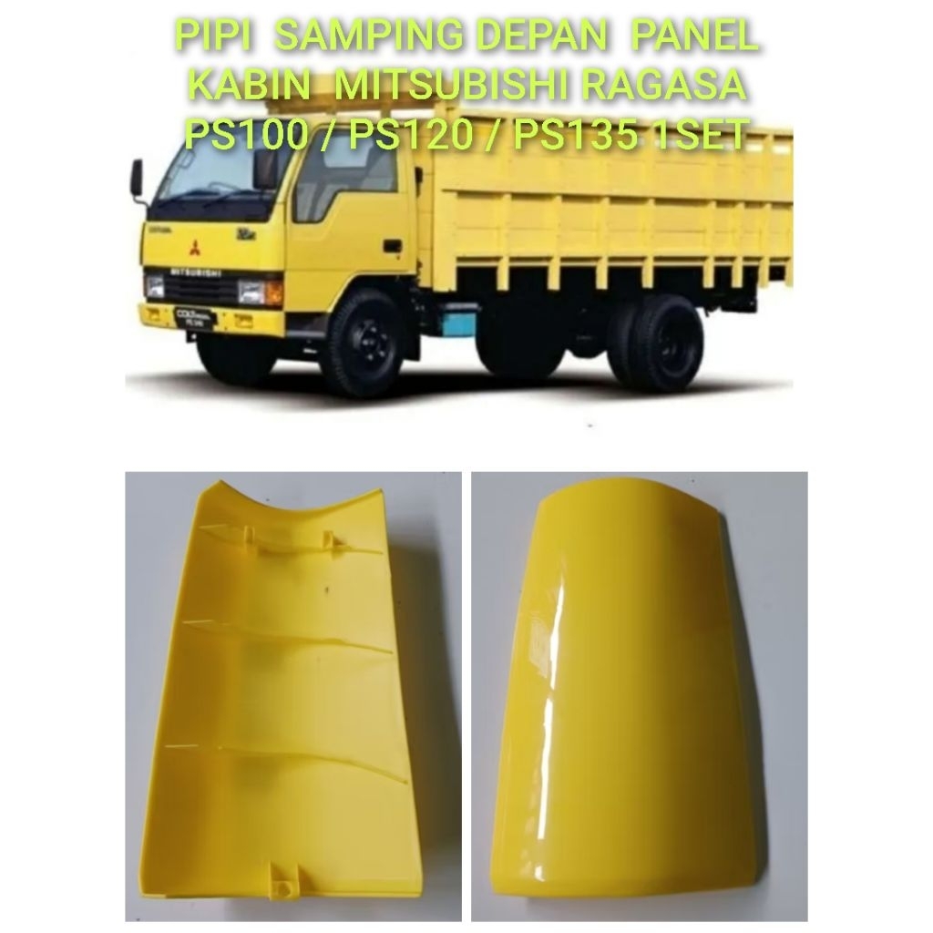 PIPI PANEL DEPAN SAMPING TRUK MITSUBISHI RAGASA PS100 PS120 PS135 WARNA KUNING 1SET