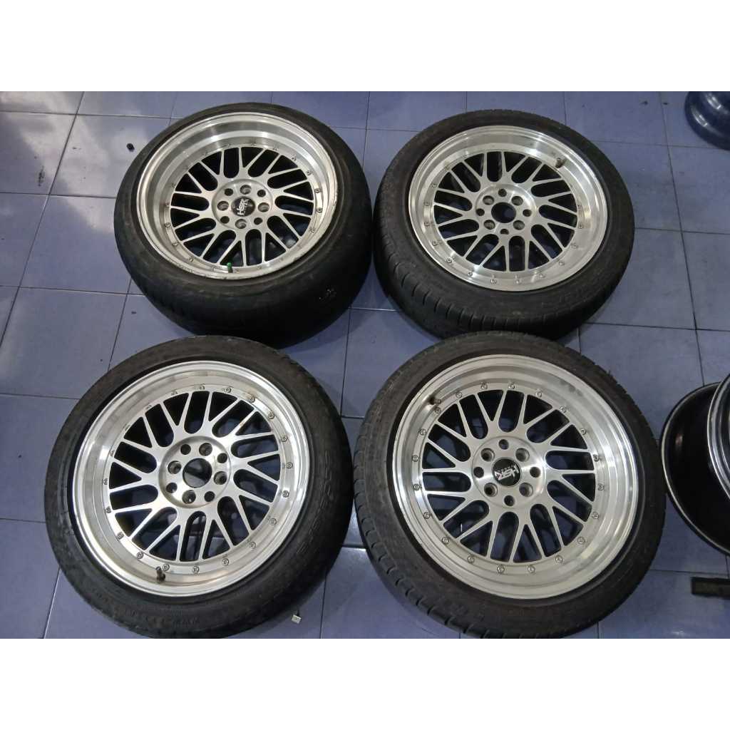Velg Mobil Second RING 17 Hsr PADDOCK R17 4X100 4X114 (VELG SAJA)CITY BALENO YARIS AVANZA JAZZ ALTIS