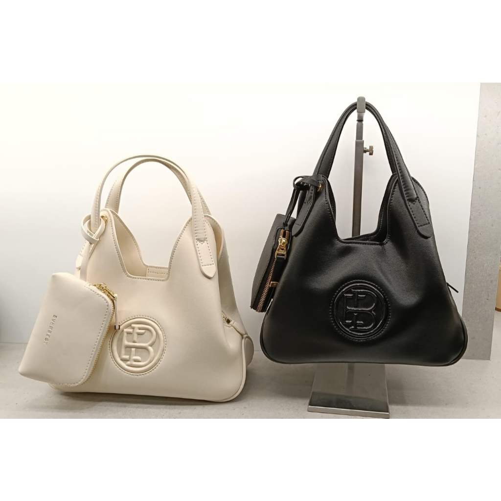 Everbest TRACIA Tote Bag Wanita Beige & Black