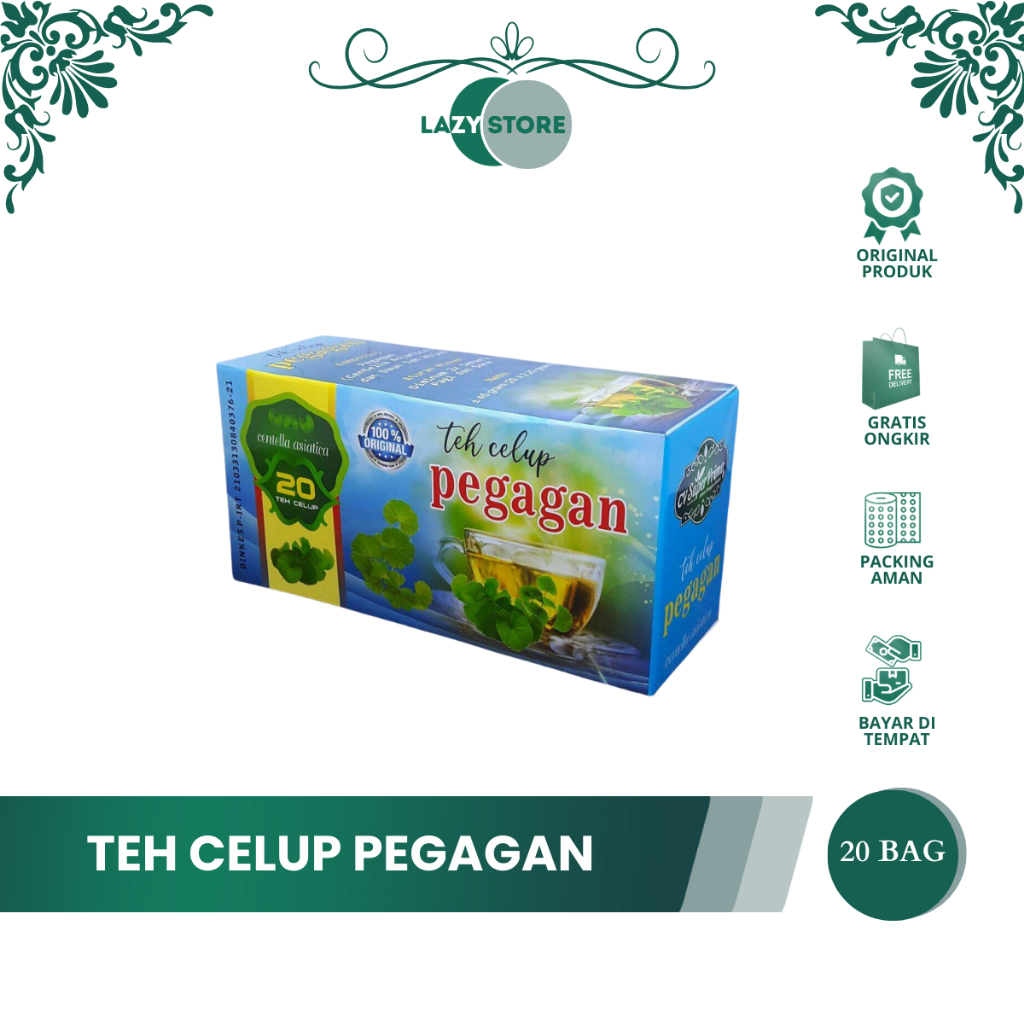 TEH CELUP PEGAGAN CV SUPER PRIMA – Isi 20 Kantong | Herbal Alami | Original