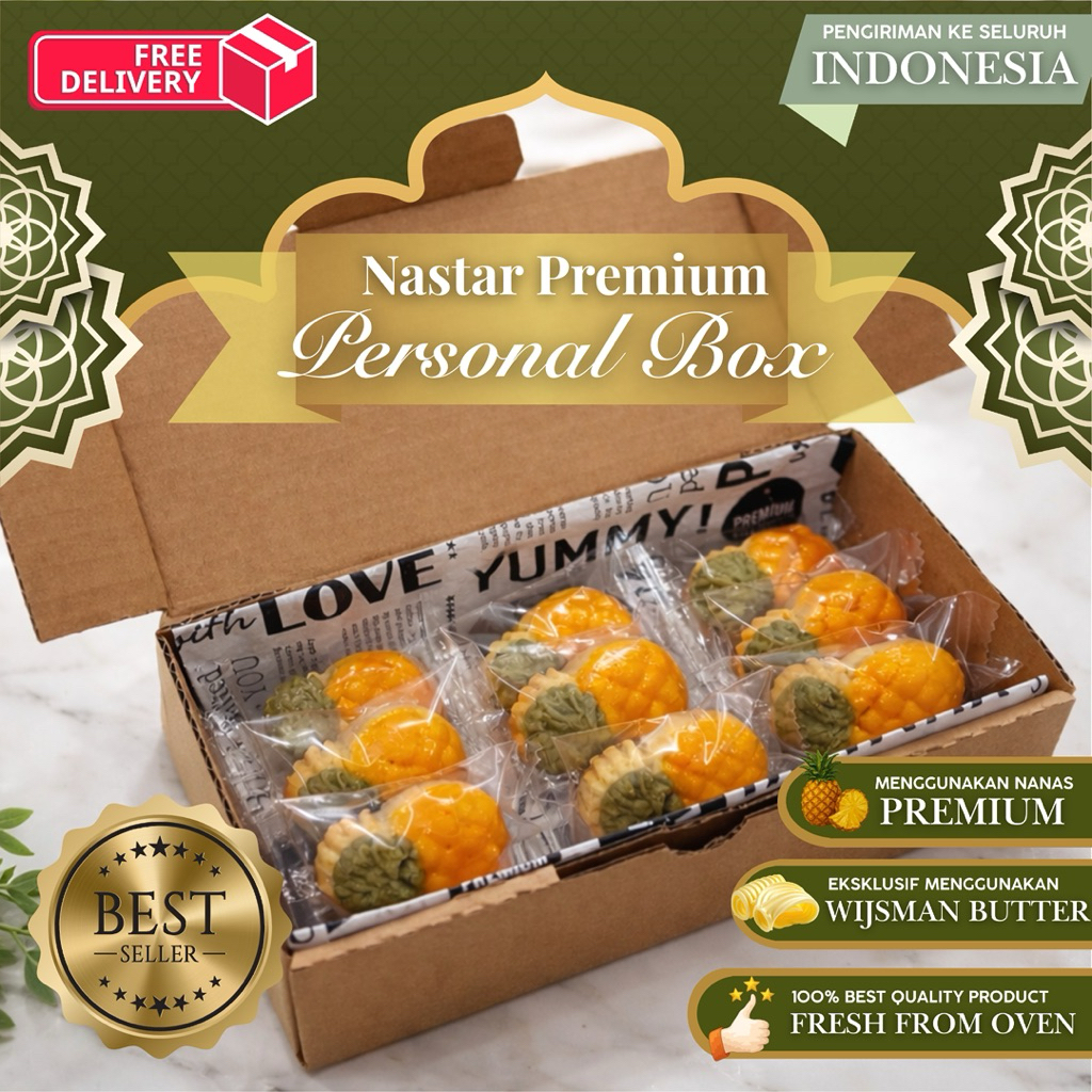 Nastar Premium Wijsman bentuk Nanas - Personal Box