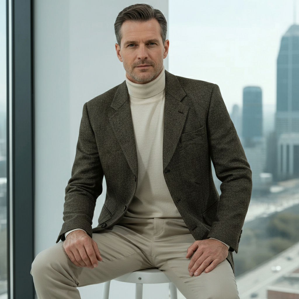 Baju Jas Balmain Paris by Lanificio Policarpo Blazer Pakaian Formal Bisnis Wol Pria Import