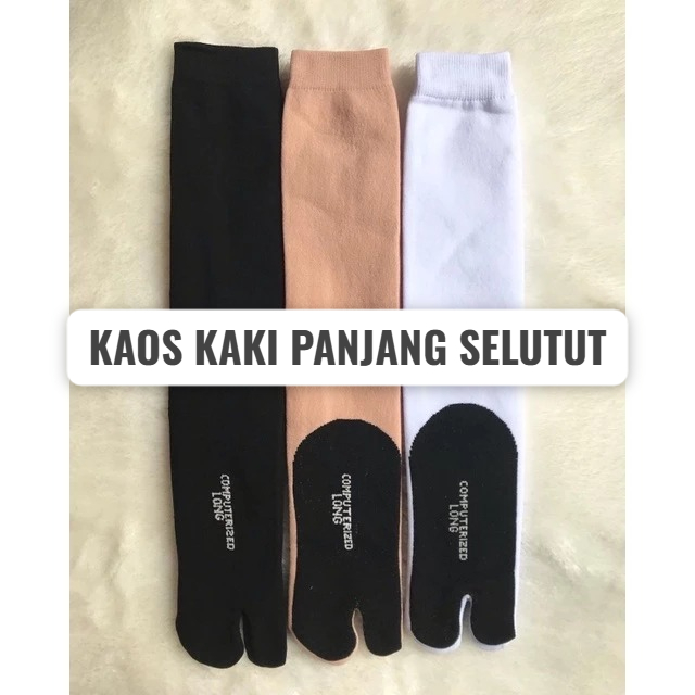 Pi (XL) Kaos Kaki Muslimah Selutut / Kaus Kaki Panjang