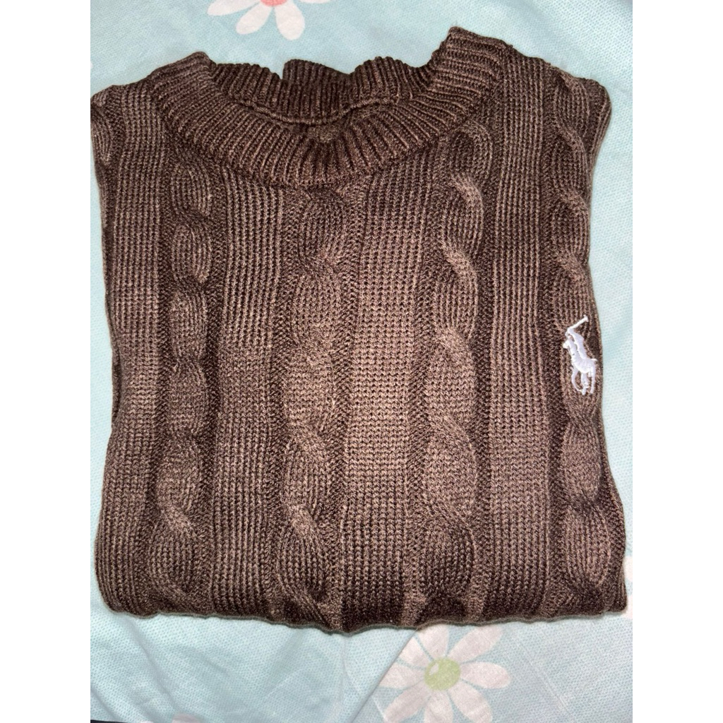 crewneck waffle ralph lauren