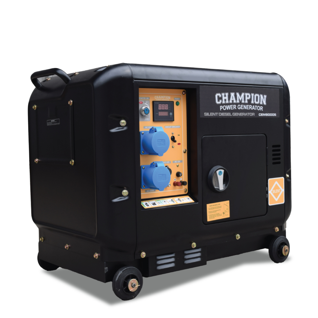 Genset Silent 5 kVA Diesel Generator 5500 Watt CEM8000s Champion