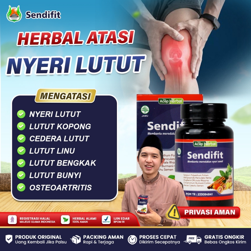 Obat Sakit Lutut, Lutut Kopong, Lutut Berbunyi, Cedera Lutut, Cedera Acl, Lutut Bengkak - Sendifit