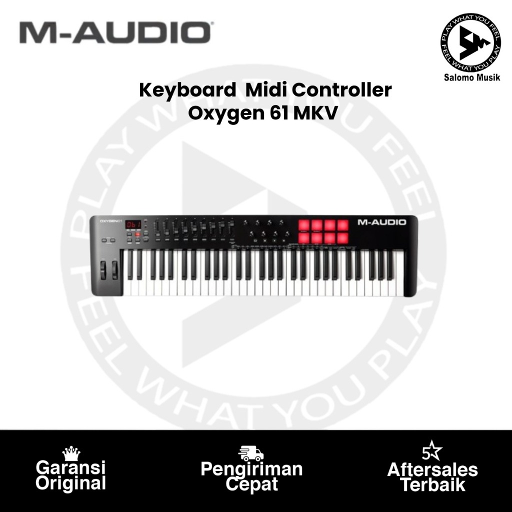 Keyboard USB Midi Controller M-Audio Oxygen 61 MKV Original