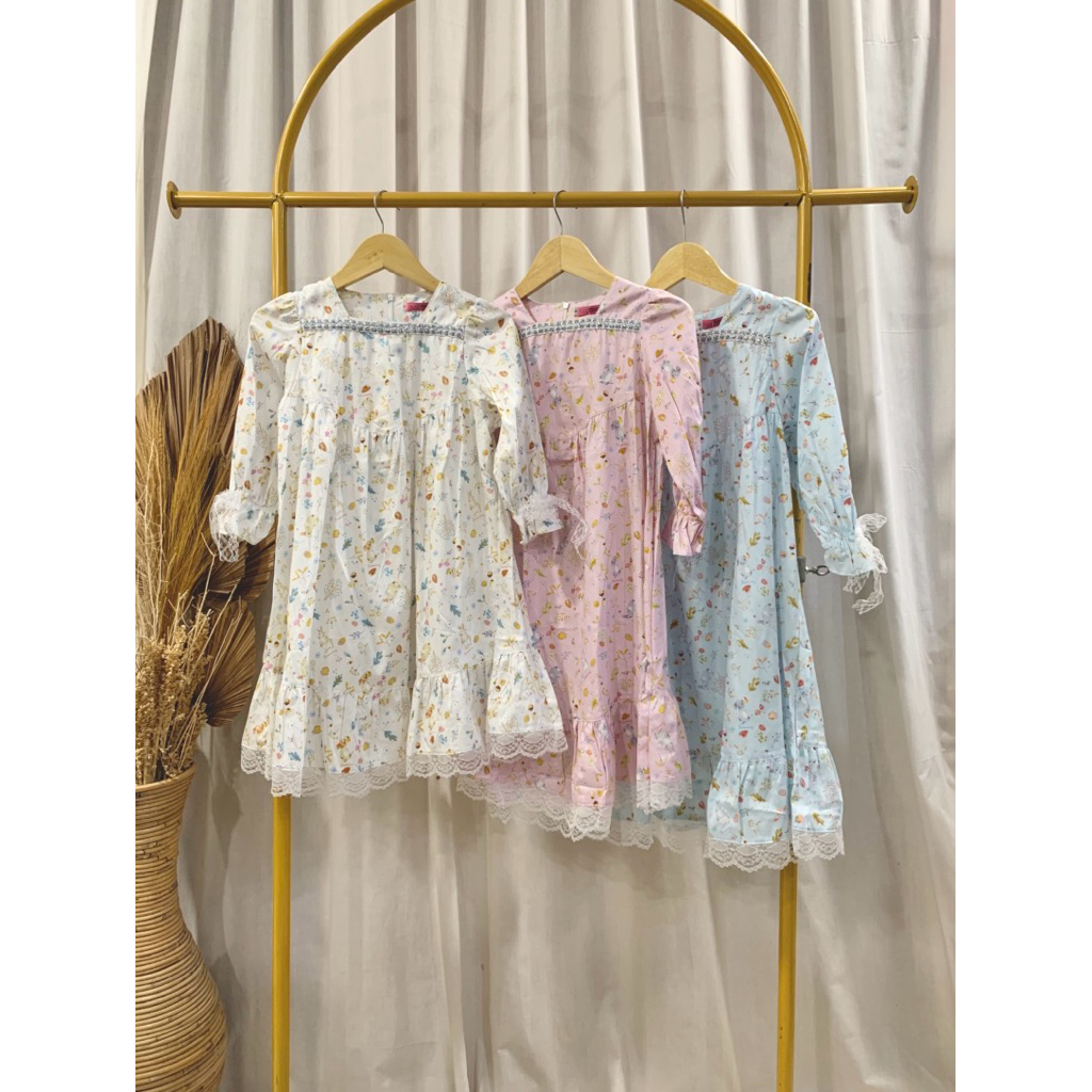 Gamis Ktn Renda Anak Perempuan