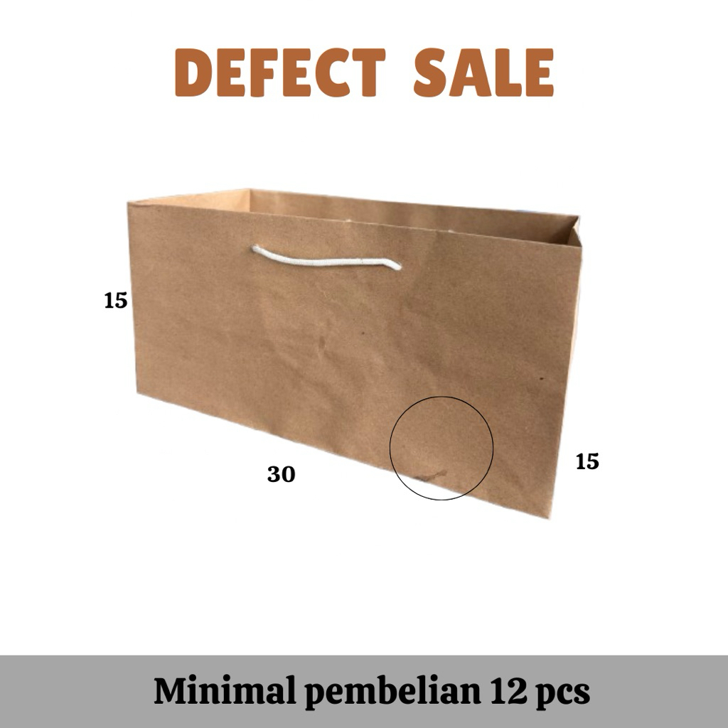 Paperbag BS (Brownies sedang Tinggi 15 cm), tas kertas untuk brownies, bolu, cake, P30 L15 T15