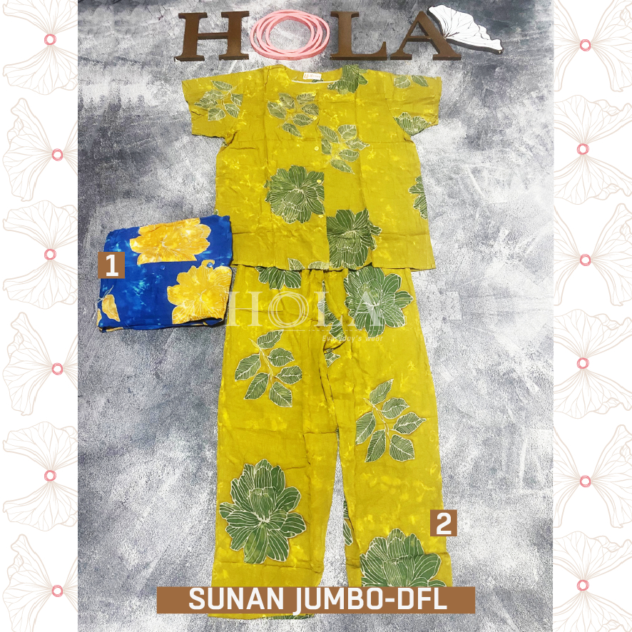 HOLA_FASH | SETELAN CP SUNAN JUMBO LENGAN PENDEK, BATIK SUNAN XL