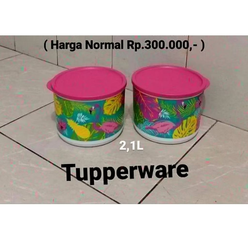 Tupperware toples flaminggo 2,1liter