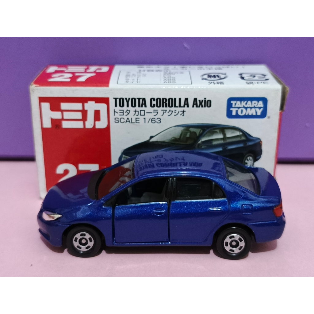 Diecast Takara Tomy Tomica 27 Toyota Corolla Axio