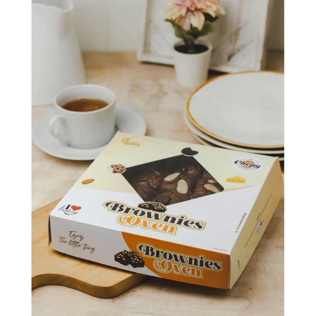 Brownies Oven Chepy / sekat fudgy panggang oleh oleh jakarta bogor bandung nusantara enak harga terj