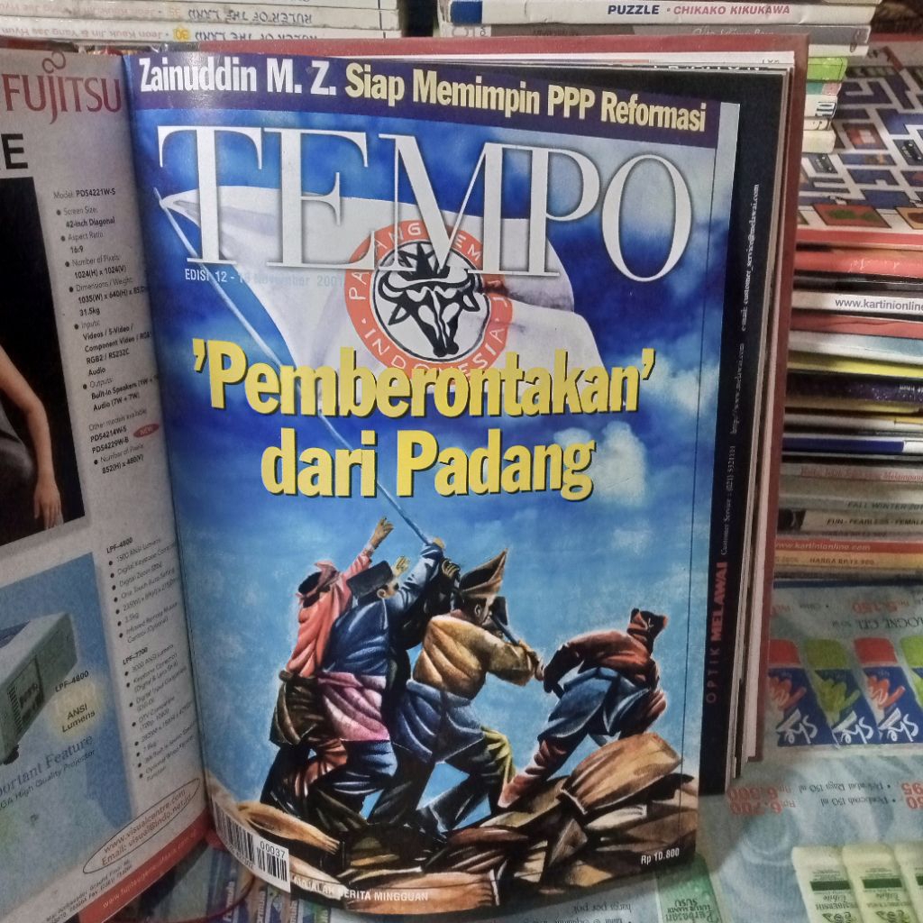 majalah bundel tempo edisi November 2001 4 majalah  hard cover