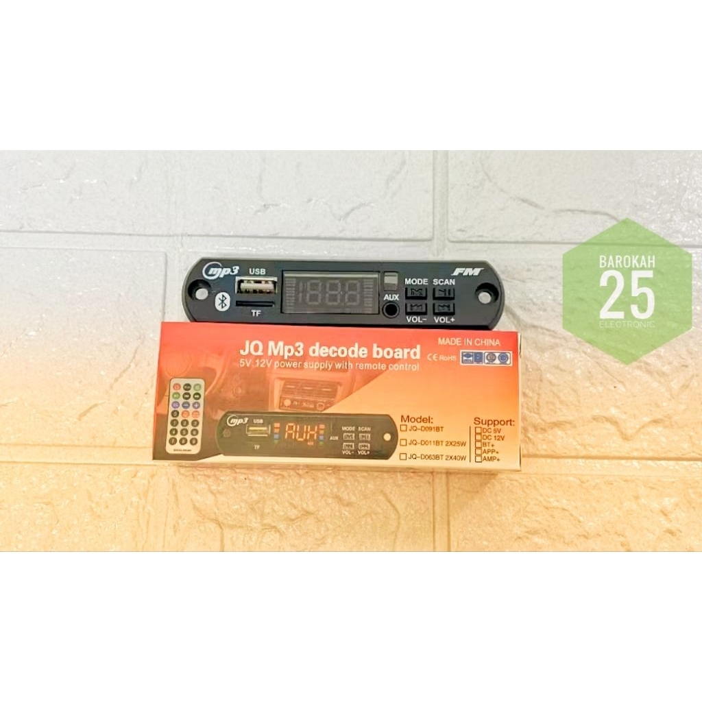 MODUL MP3 PLAYER BLOETOOTH new Model JQ-D091BT