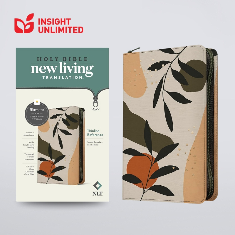 NLT Thinline Reference Zipper Bible