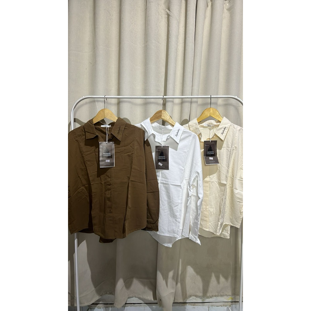 KEMEJA WANITA OVERSIZE IMPORT BKK | Kemeja Oversize | Kemeja Import |