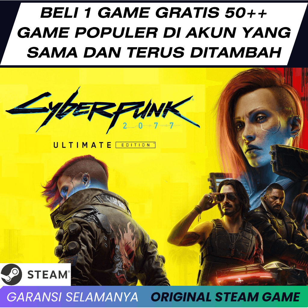 Cyberpunk 2077 : Ultimate Edition Original Steam PC Game Bonus Semua Game