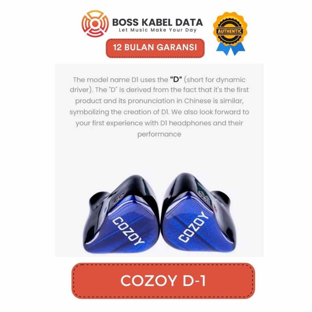 Cozoy D1 10mm Dual Cavity Dynamic Driver In Ear Monitor IEM Earphone