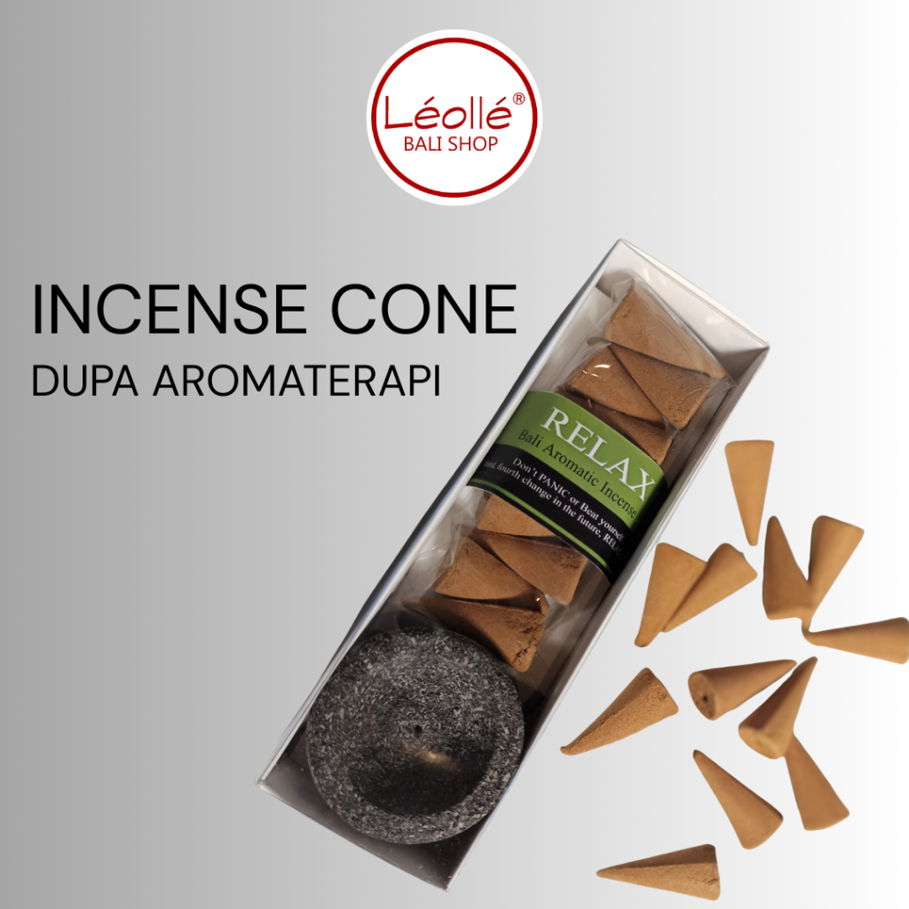 Leolle Pengharum Ruangan Alami Dupa Cone Back Flow Kado Unik Paket 10pc Bali gift dupa aromaterapi a