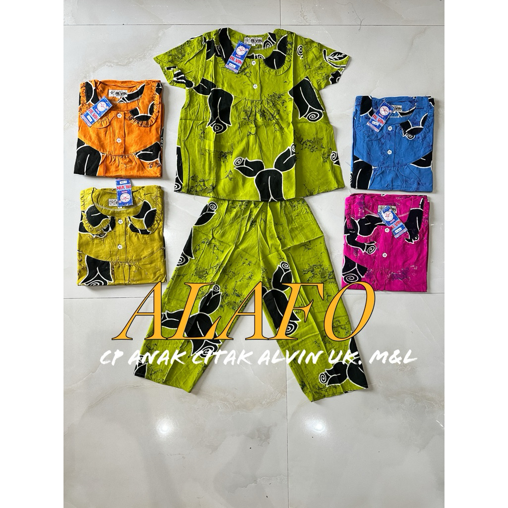 BAJU TIDUR NYAMAN CP ANAK UK. S-XL BATIK ALVIN CITAK