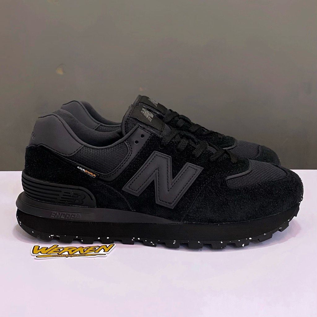 Promo Sepatu NB 574 Legacy Cordura Black