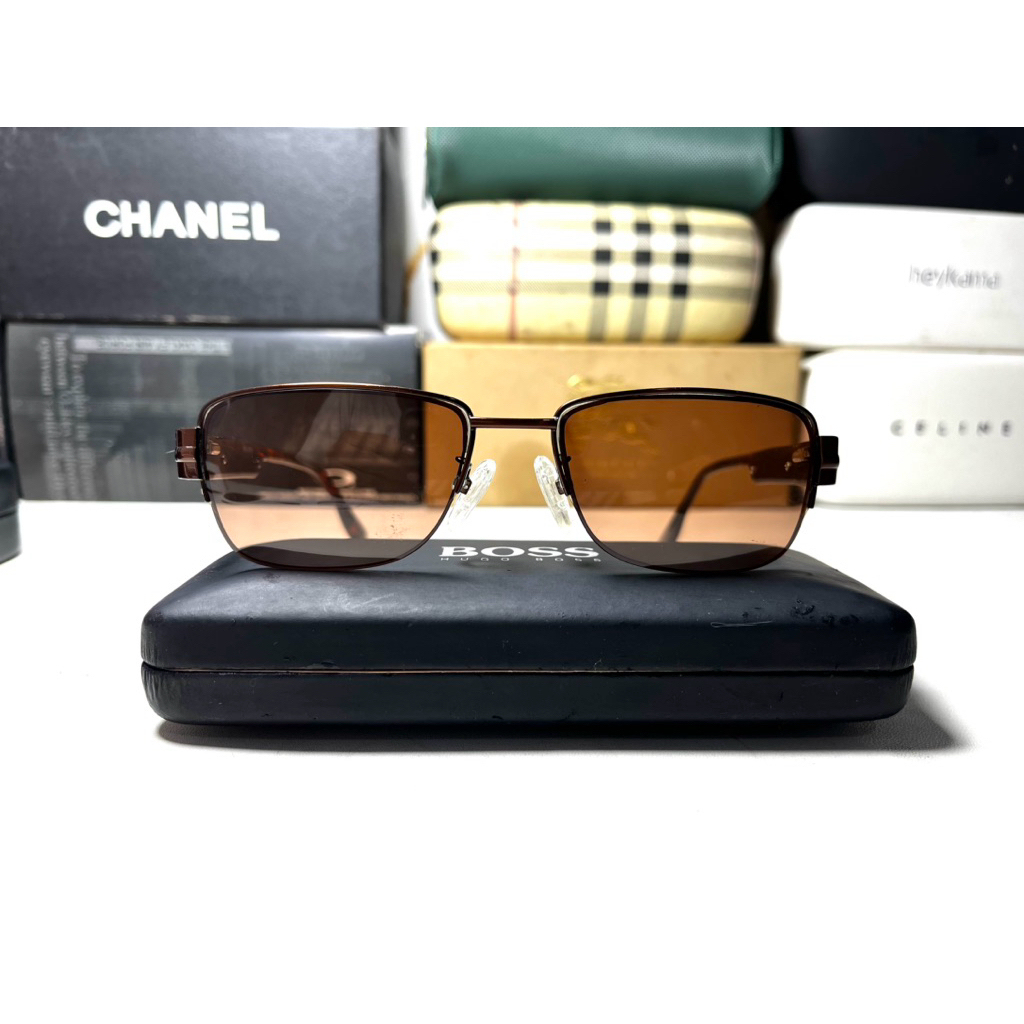 frame kacamata second original Hugo Boss semi rimles