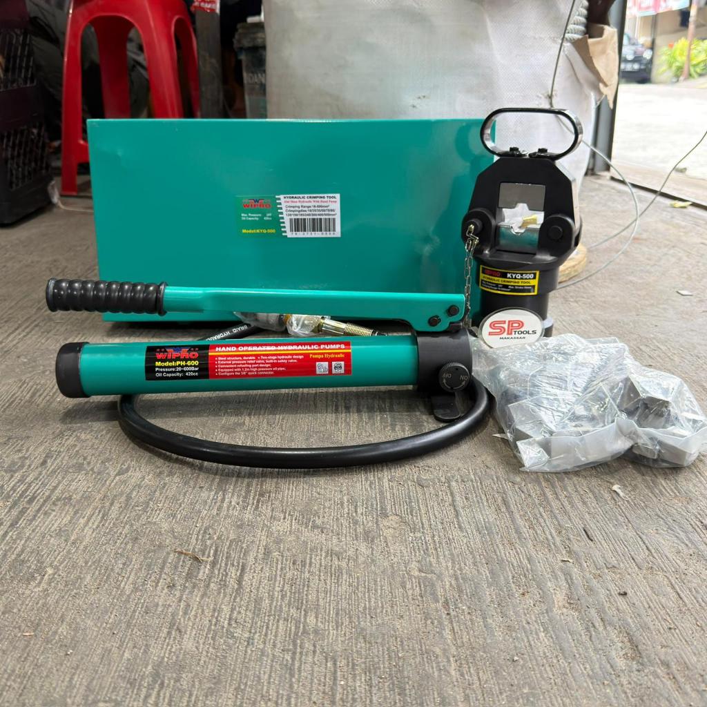 TANG SCUN SKUN HIDROLIK / TANG PRESS SCUN KABEL CABLE / CRIMPING TOOL HYDRAULIC 16-500MM WIPRO KYQ50