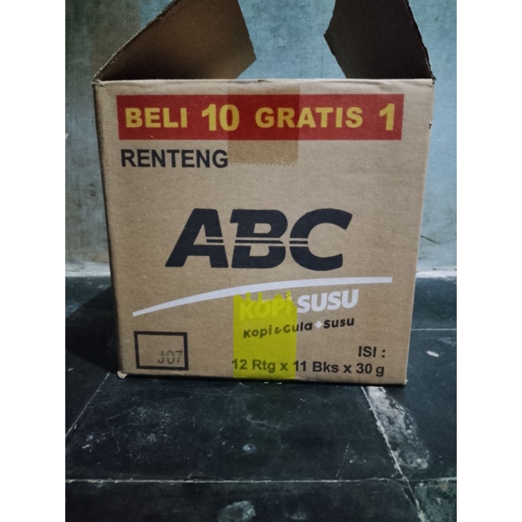 Dus bekas kopi abc susu