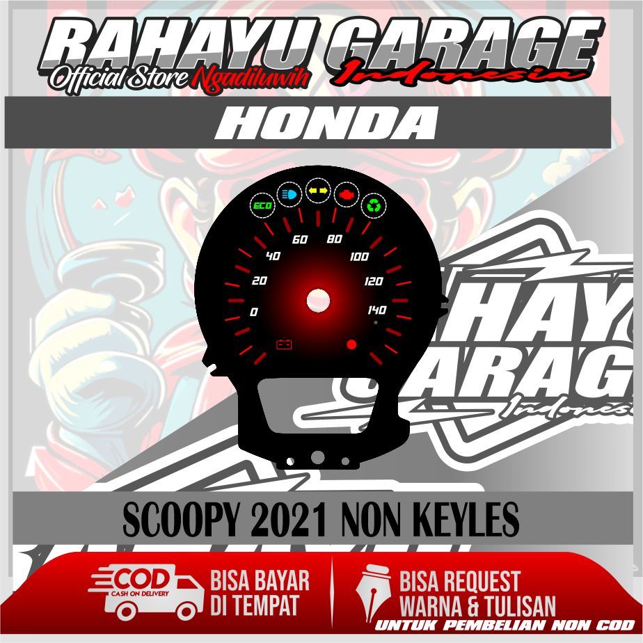 PAPAN SPEEDOMETER CUSTOM HONDA SCOOPY 2021-2023 NON KEYLEES