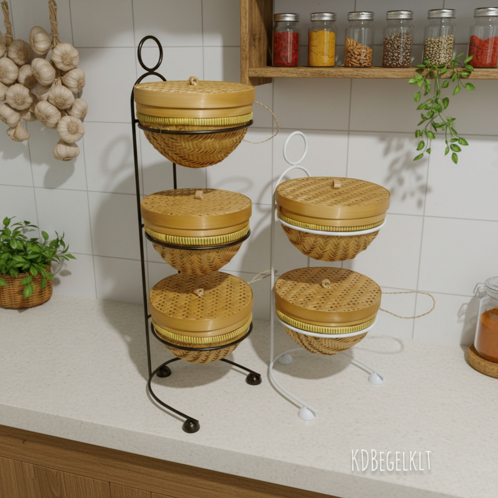 Rak Bawang Tutup / Rak Bumbu Dapur Minimalis Murah bisa COD