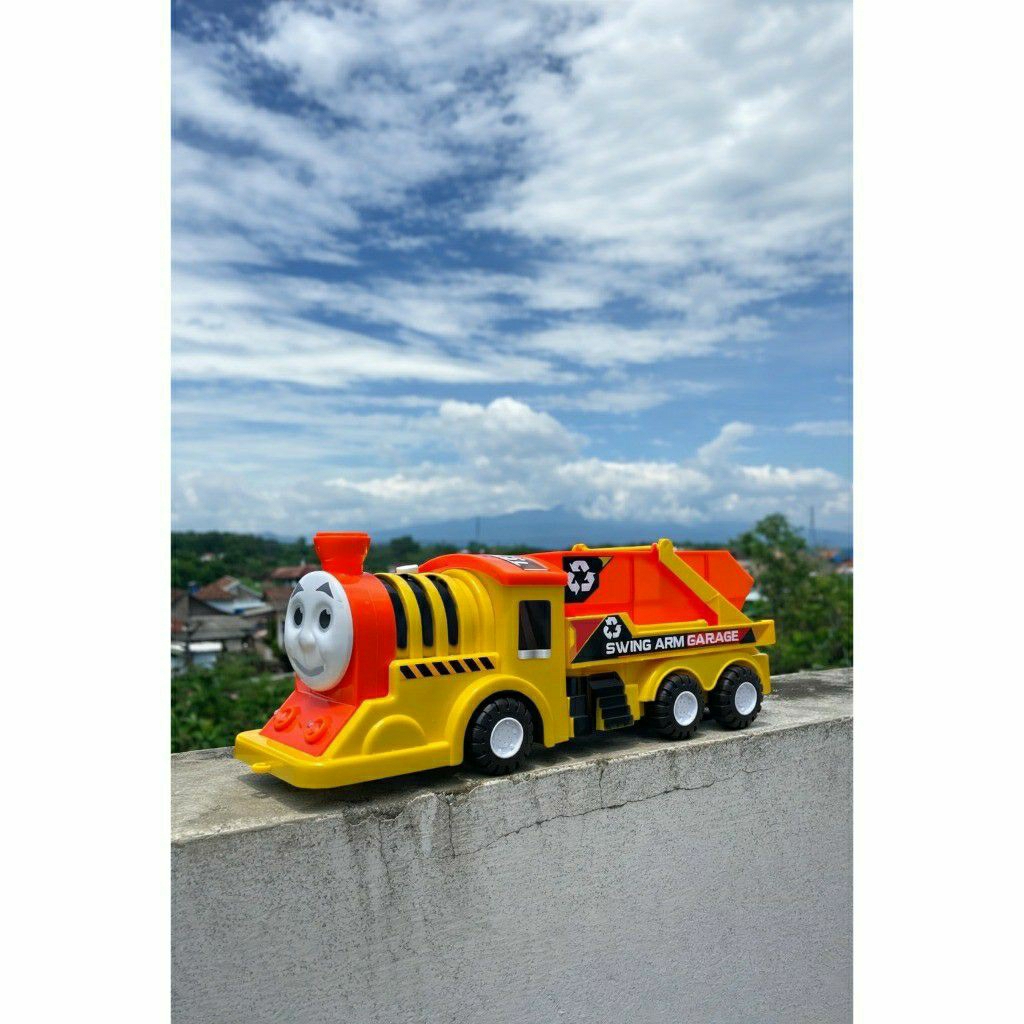 Mainan Truk Thomas Dump Pasir Konstruksi Mainan Truck Dump Sampah Thomas Mobilan Anak Laki Cowok SNI