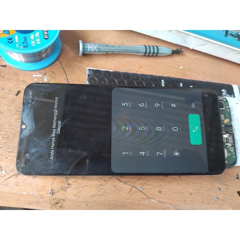 lcd oppo a16k ori copotan.