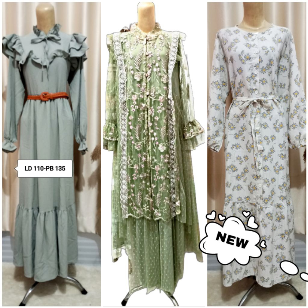 Baju gamis crinkle New