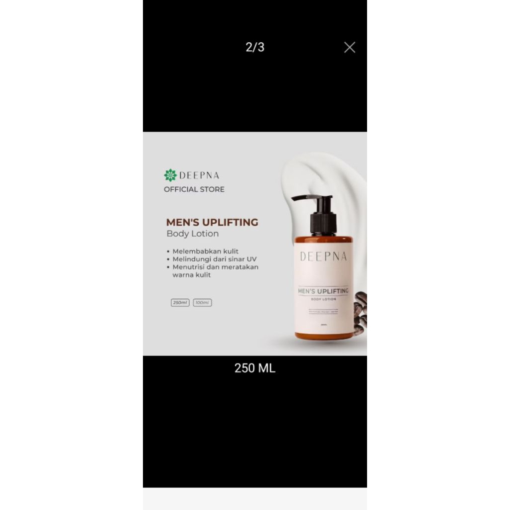 Deepna body lotion pria