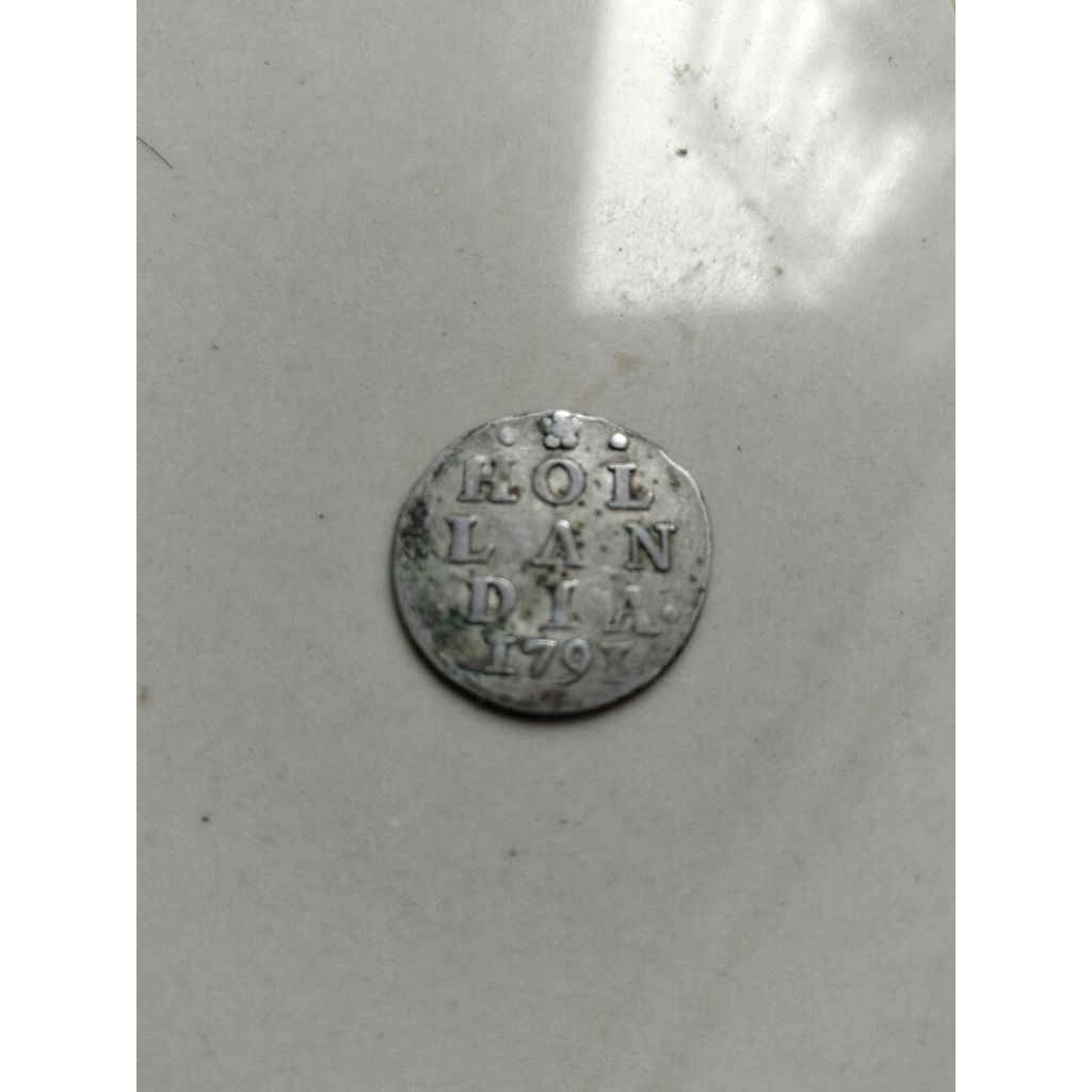 Koin perak kuno 2 stuiver 1791.Silver coin dijamin asli