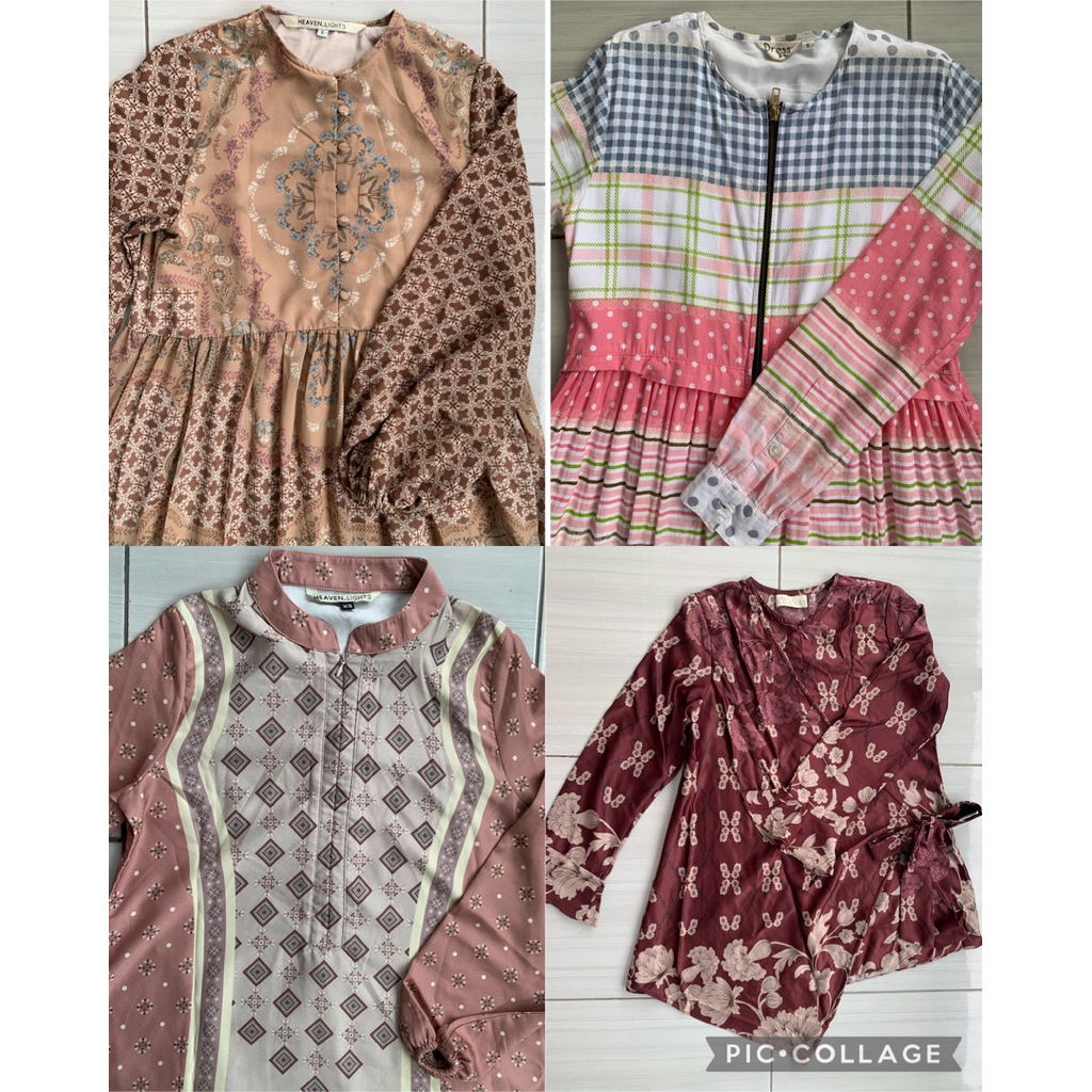 Preloved PL HEAVEN LIGHTS KLAMBY lois DRESS BY AIRIN GONEGANI HnM branded mall Levis PL blouse blaze