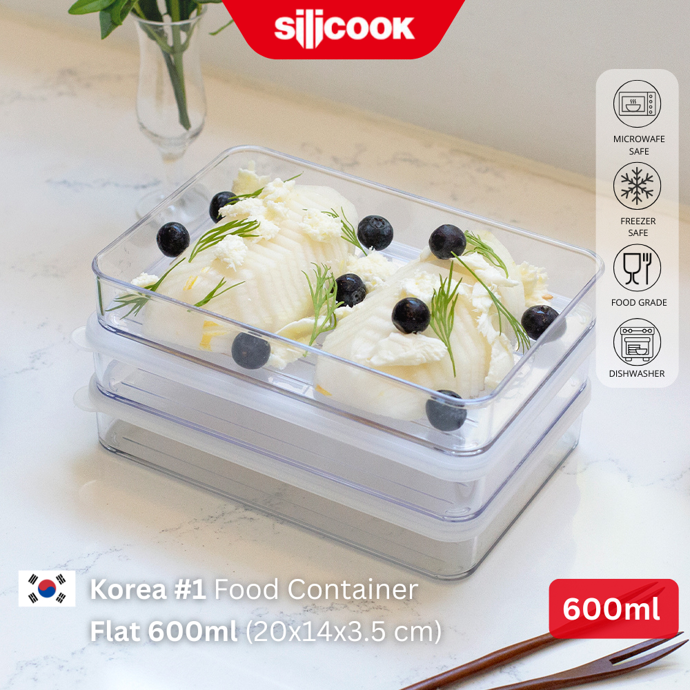 Silicook Food Container Flat 600ml - Food Container