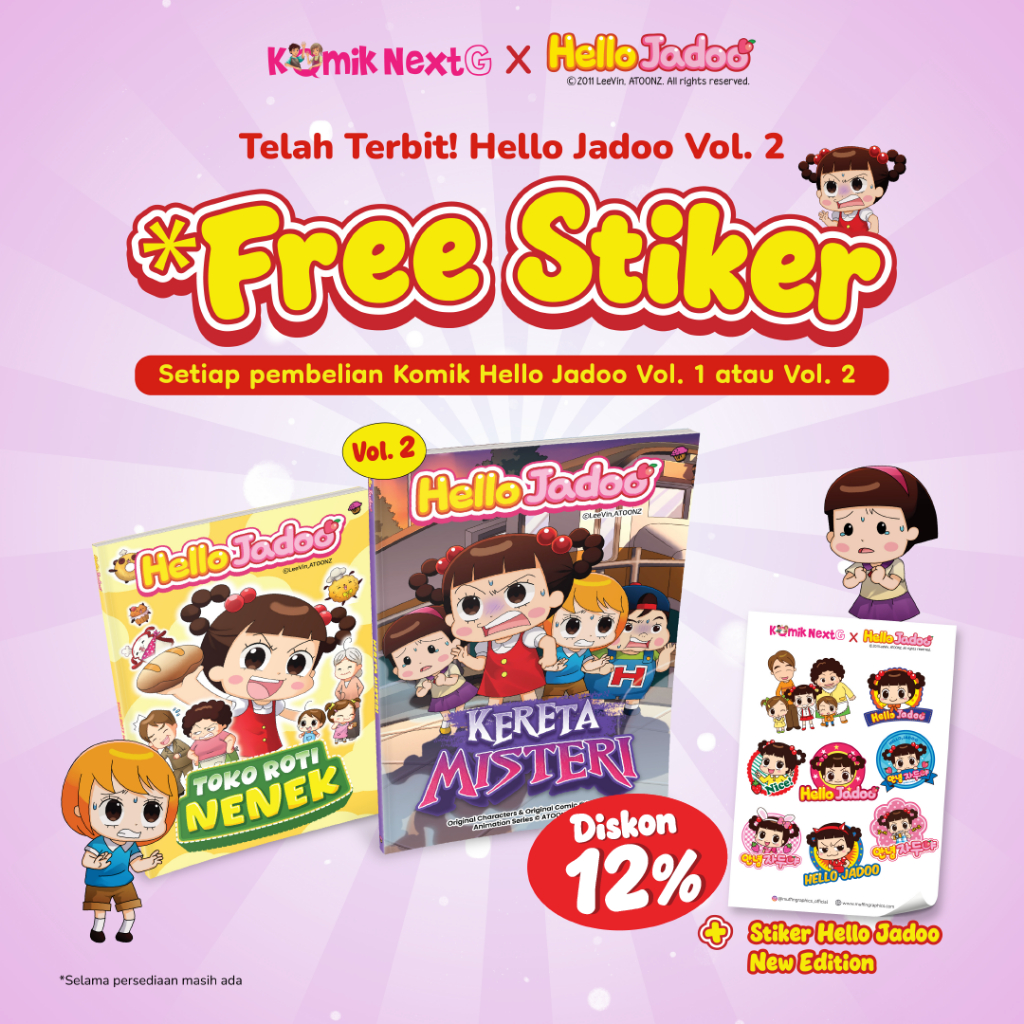 Buku Hello Jadoo - Kereta Misteri - Special Offer - Komik Anak - Muffin Graphics
