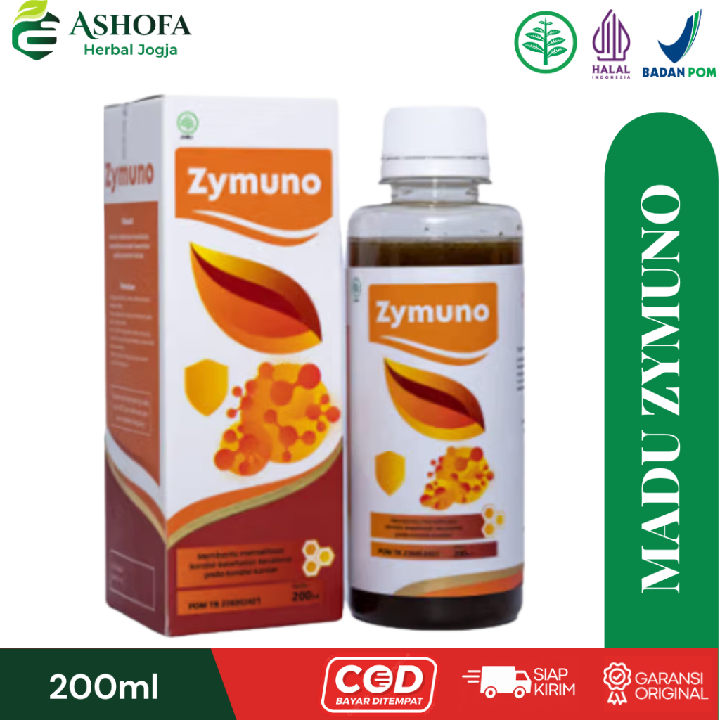 ZYMUNO Madu Herbal Original 200ml | Madu Hutan & Meniran | Membantu Memelihara Kondisi Kesehatan Pad