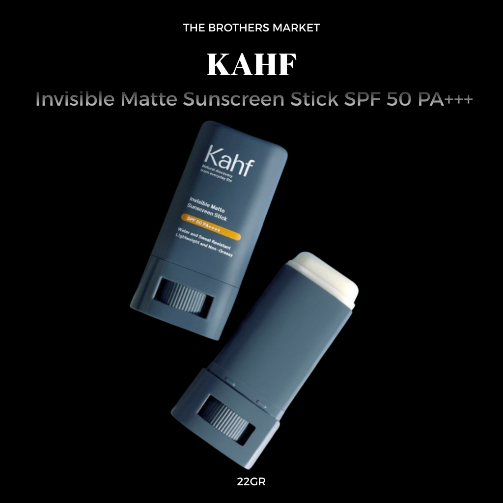 TBM - KAHF Invisible Matte Sunscreen Stick SPF 50 PA+++ - Perawatan Wajah Sunscreen Pria