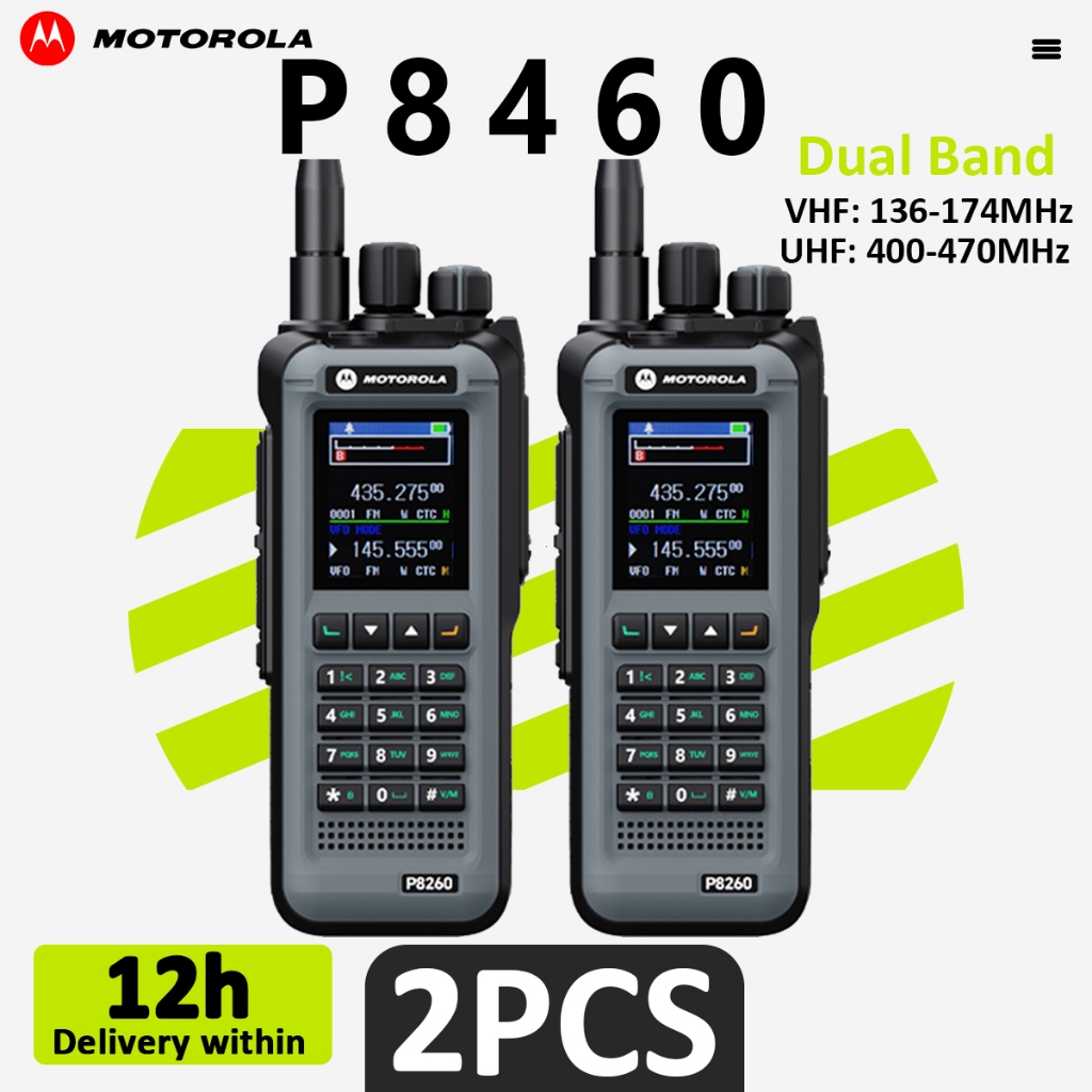 Lifetime Warranty HT Handy Talkie P8260 MOTOROLA Professional Two Way Radio 999 Saluran Daya 50 Watt