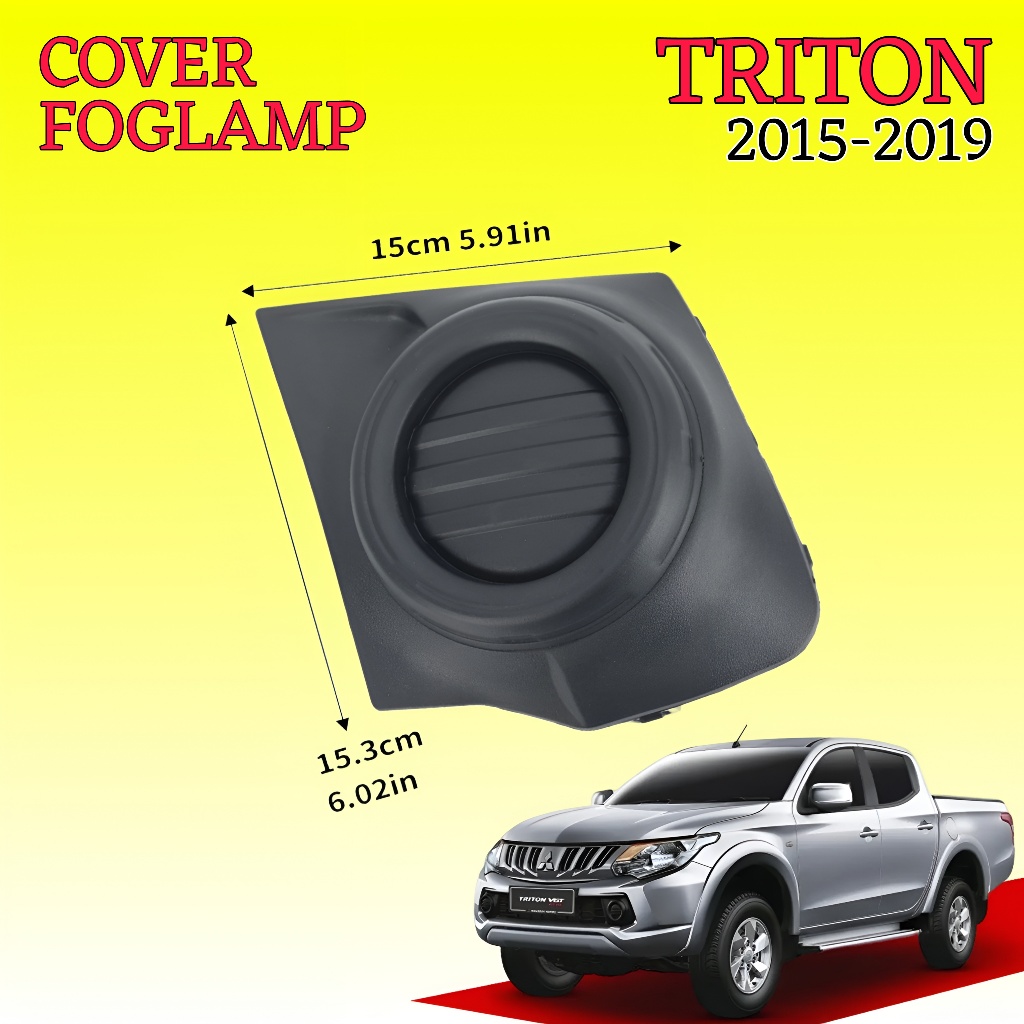 Cover Tutup Foglamp Fog Lamp Triton HDX 2015 2016 2017 2018 2019