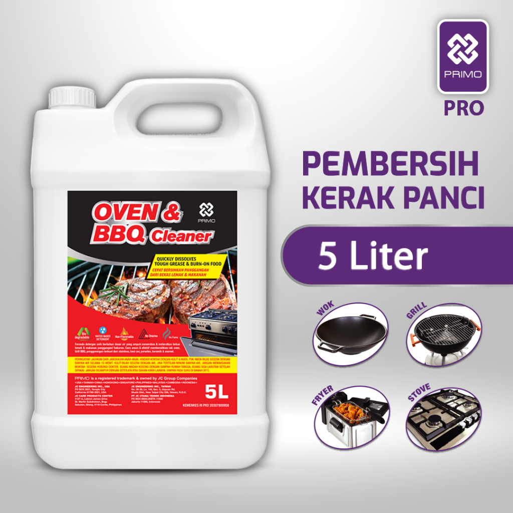 PRIMO Oven & BBQ Cleaner Pembersih kerak Panci, Kompor, Panggangan Stain Remover Cookware Cleaner 5 