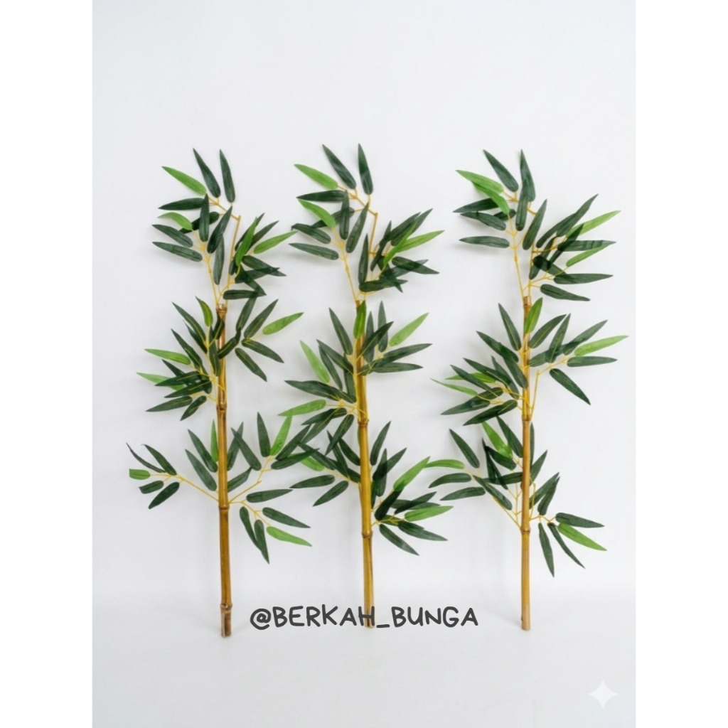 Batang Bambu T 75cm Artificial tanaman hias dekorasi hiasan rumah bambu partisi penyekat pembatas ru