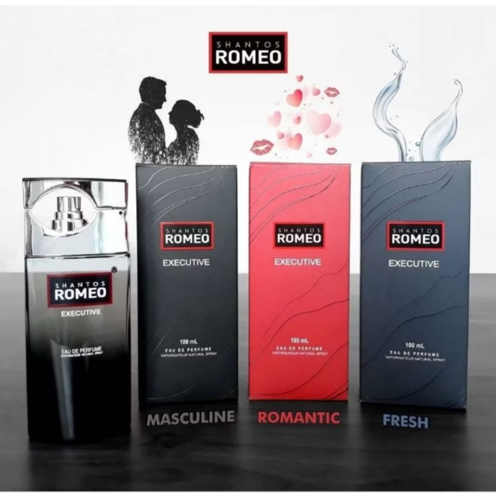Shantos Romeo Eau De Parfume Spray Executive - 100 ml, Parfum Pria 100ml